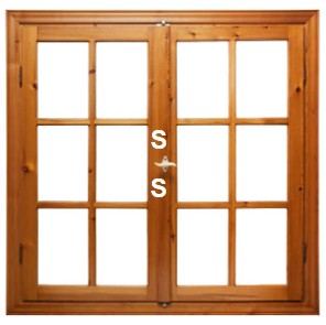 Wooden Window Size